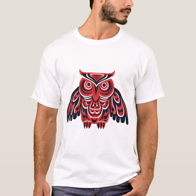 Haida Tlingit Uhu T-Shirt (Vorderseite)