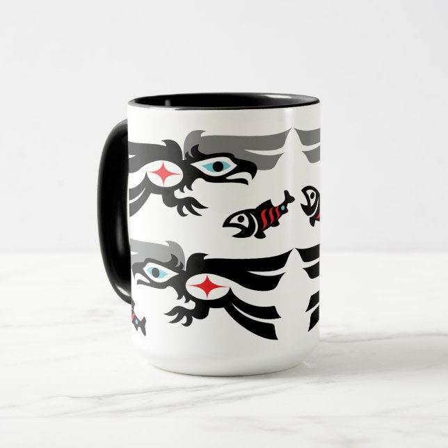 Haida - Tlingitart Eagle-Fest Tasse (Vorderseite Links)