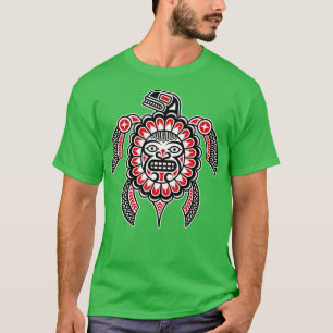 Haida Turtle Amerikanische Ureinwohner Indica T-Shirt