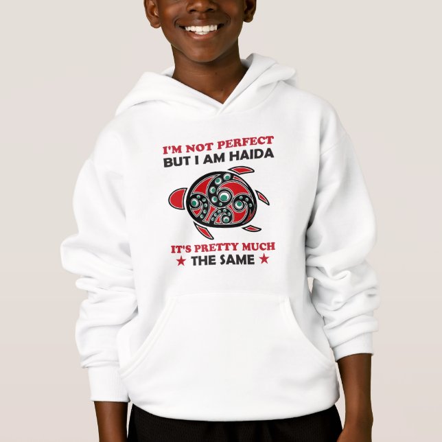Haida Turtle Haida Erster Nationalstolz Hoodie (Vorderseite)