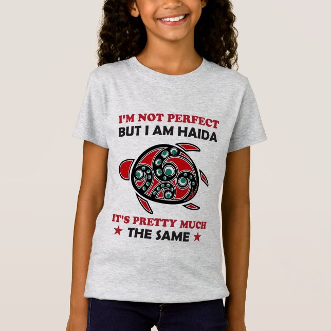 Haida Turtle Haida Erster Nationalstolz T-Shirt (Vorderseite)