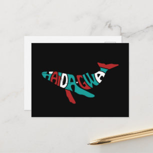 Haida-Wal-Ureinwohner-Stolz Haida Herren-Geschenki Postkarte