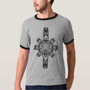 Haidasun-Maske, grau T-Shirt