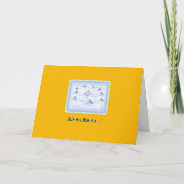 Haie! Auf Mango Da für dich Gruß Karte (Vorderseite)