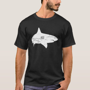Haie Cool abgenutzte Grafik Vintage Hai T-Shirt
