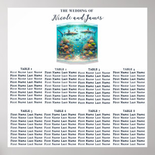 Haie & Fisch Aquatische Wasserfarbe Sitz Sitzgeleg Poster