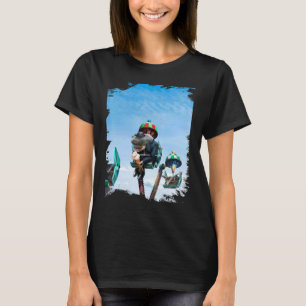 Haie Gangster Boss Ferris Wheel Eiscreme T-Shirt