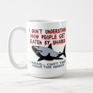 Haie - Hör die Musik Lustiger Becher Kaffeetasse