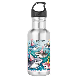 Haie Niedlich unter der Sea Girl Birthday Party Edelstahlflasche