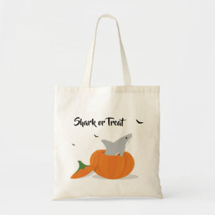 Haie oder Leckerei Niedlichen Cartoon Halloween Pu Tragetasche