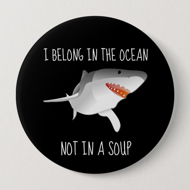 Haie Rettete das Fining von Schutzgebieten Button (Vorderseite)