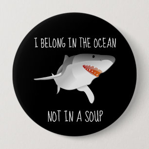 Haie Rettete das Fining von Schutzgebieten Button