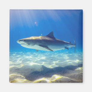 Haie Schwimmen Blauer Ozean Wasser Magnet