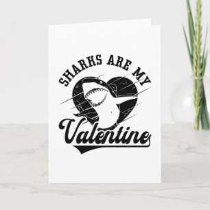 Haie sind mein Valentinetauchfreediver Karte