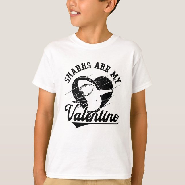 Haie sind mein Valentinetauchfreediver T-Shirt (Vorderseite)