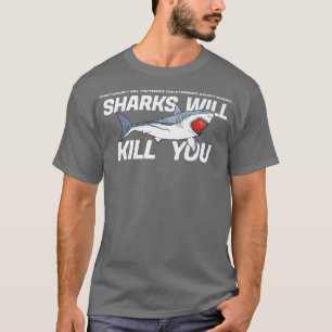 Haie töten dich lustig Sarcasm Novelty Offensi T-Shirt