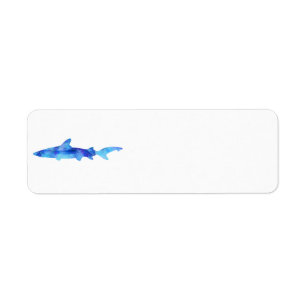 Haie Wasserfarbe Silhouette Aquamarines Blaues Was