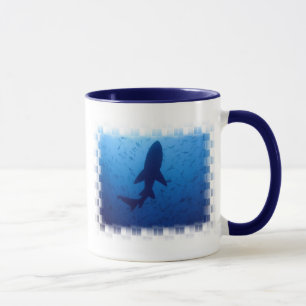 Haifisch-Angriffs-Kaffee-Tasse Tasse