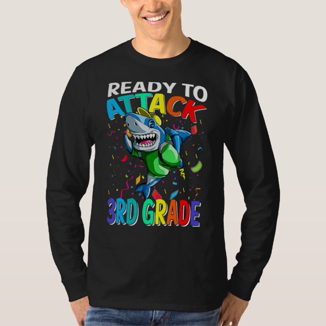 Haifisch bereit, den 3. T-Shirt (Vorderseite)