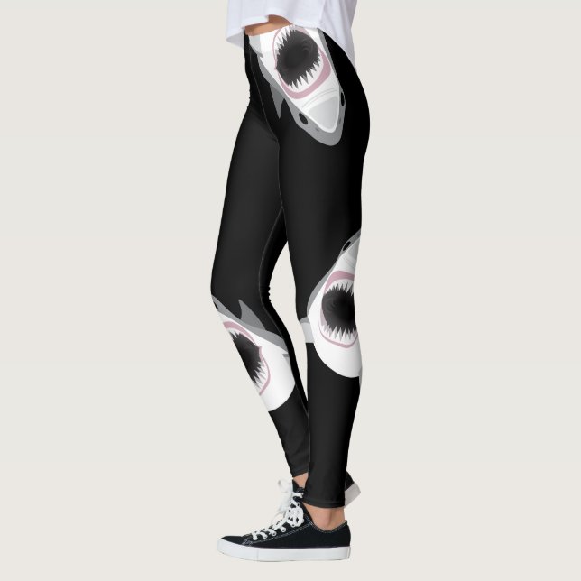 Haifisch-Biss-Kiefer Leggings (Links)