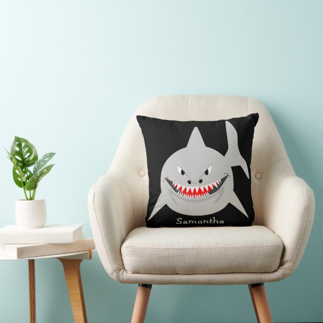 Haifisch-Design personalisiert Kissen (Stuhl )