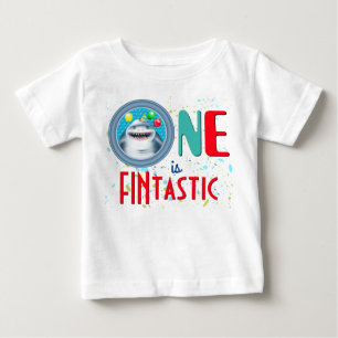 Haifisch-Fantastischer-erster-Geburtstag Baby T-shirt