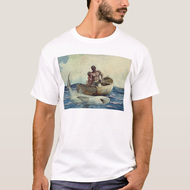 Haifisch-Fischen, 1885 T-Shirt (Vorderseite)