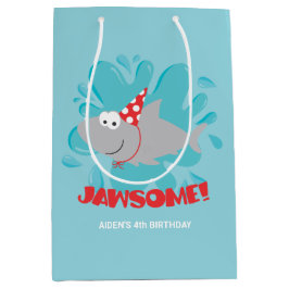Haifisch Geburtstagsgeschenktasche Mittlere Geschenktüte