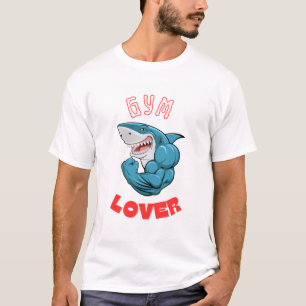 Haifisch-Gym-Liebhaber Grafik-T-Shirt für Fitness- T-Shirt