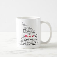 Haifisch! in der viele Sprachkaffee-Tasse