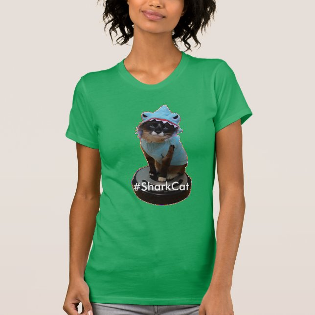Haifisch-Katzen-T - Shirt #SharkCat Kitty auf (Vorderseite)