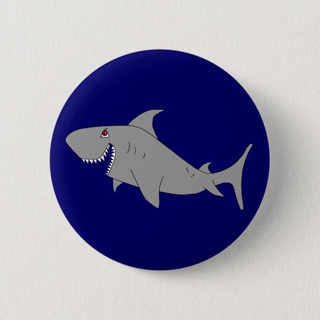 Haifisch-Knopf Button (Vorderseite)