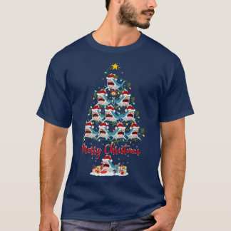 Haifisch Lover Xmas Matching Santa Shark Christm T-Shirt