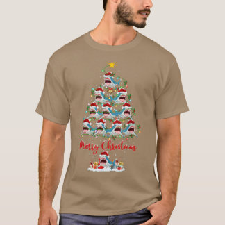 Haifisch Lover Xmas Matching Santa Shark Christm T-Shirt