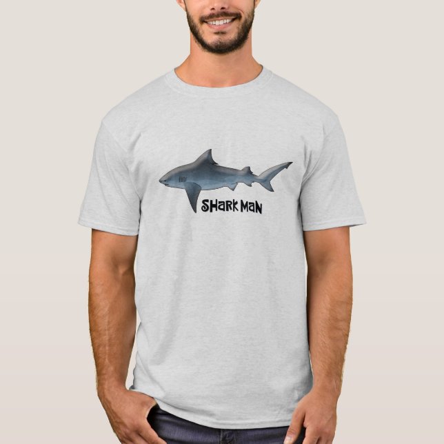 Haifisch-Mann T-Shirt (Vorderseite)