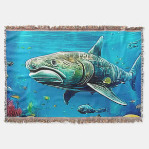 Haifisch-Ozean-Raubtier-Kunst Decke