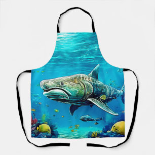 Haifisch-Ozean-Raubtier-Kunst Schürze