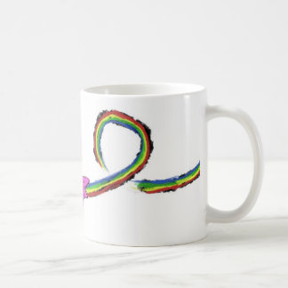 Haifisch-Regenbogen Wurf-oben Kaffeetasse