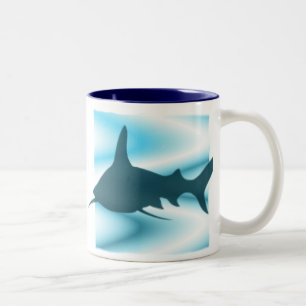 Haifisch-Silhouette Tasse