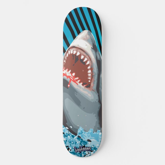 Haifisch! Skateboard (Vorderseite)