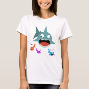 Haifisch-Spaß-Damen-Trägershirt T-Shirt