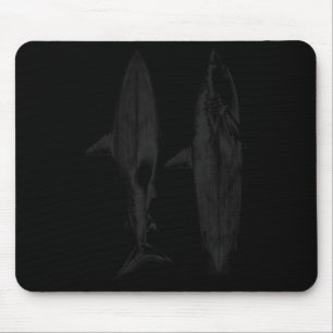 Haifisch-Surfbrettflossendesign cooler Surfer Ozea Mousepad