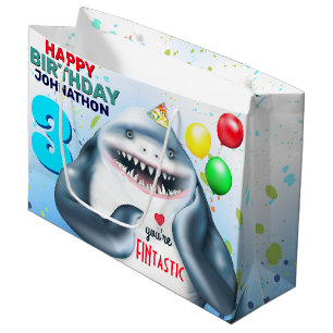 Haifisch-Themen-Fantastische Kindergeburtstagsfeie Große Geschenktüte