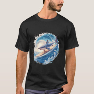 Haifisch Tier Grafik Meeresbiologie Meer Ozean Sha T-Shirt