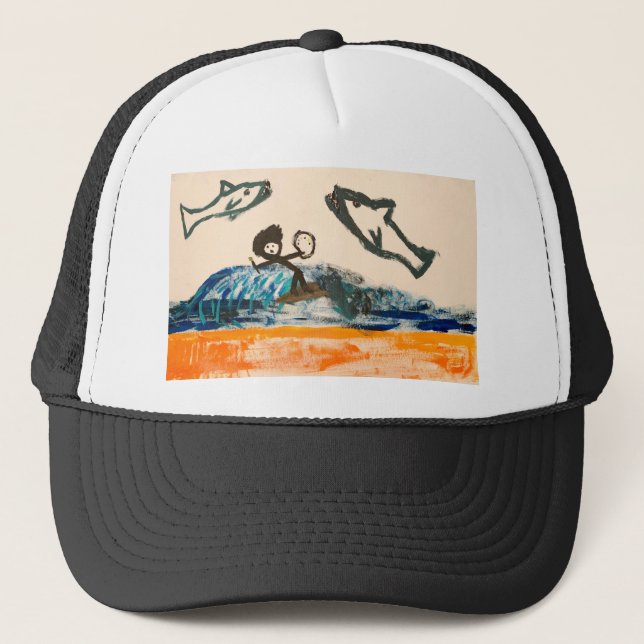 Haifisch Truckerkappe (Vorderseite)