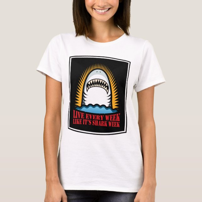 Haifisch-Woche T-Shirt (Vorderseite)