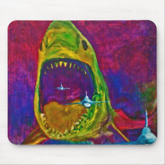 Haifischangriff Mousepad