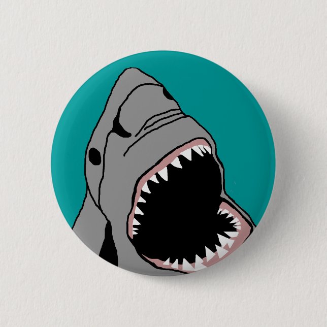 Haifischbissknopf Button (Vorderseite)