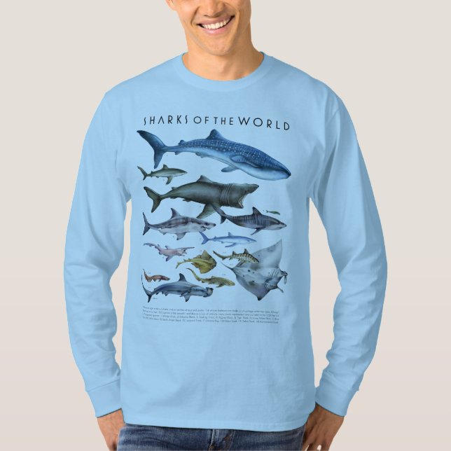 Haifische der Welt T-Shirt (Vorderseite)