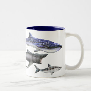 Haifische der Welt Zweifarbige Tasse